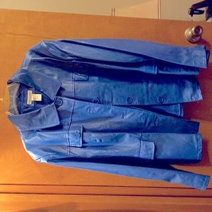 Blue Leather Jacket